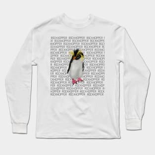 Rockhopper Penguin Labeled Long Sleeve T-Shirt